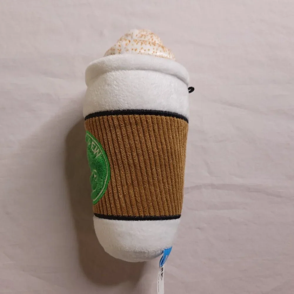 Bark Brew Coffee Cup Large Dog Toy With Squeaker